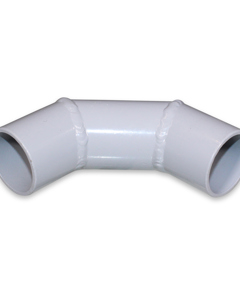 Bend 90deg aluminium 1 1/2" for ribbed tube